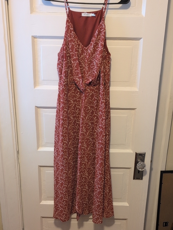 Blu Pepper Dresses & Skirts - Blu Pepper Rust and Cream Floral Maxi Dress